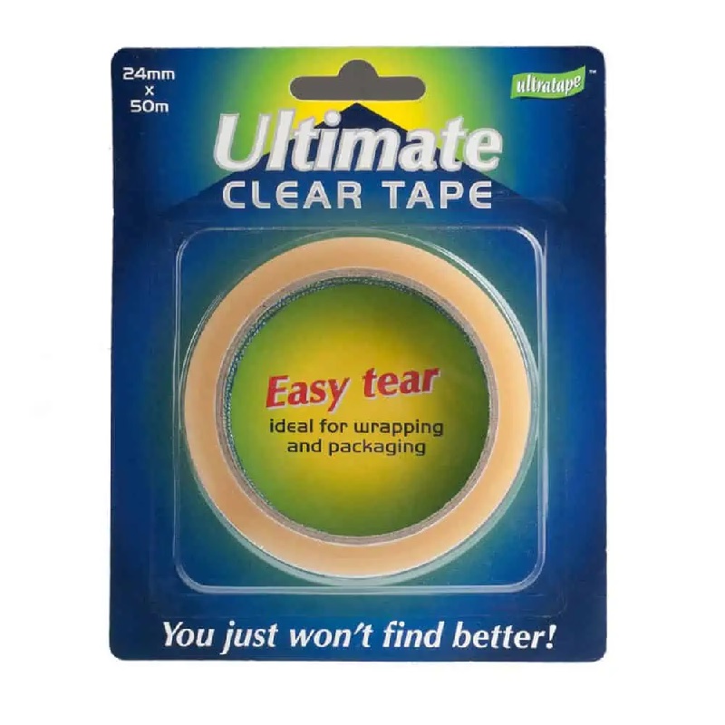 Ultimate Clear Easy Tear Tape, 24mmx50m