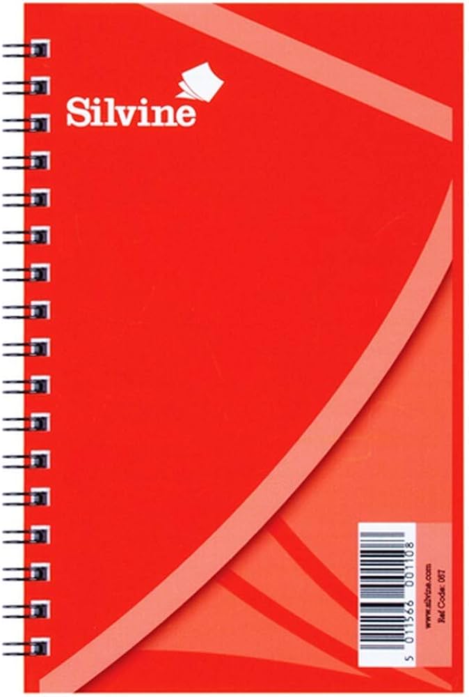 Twin Wire Notebook, 158x101mm, 60 Lined Pages
