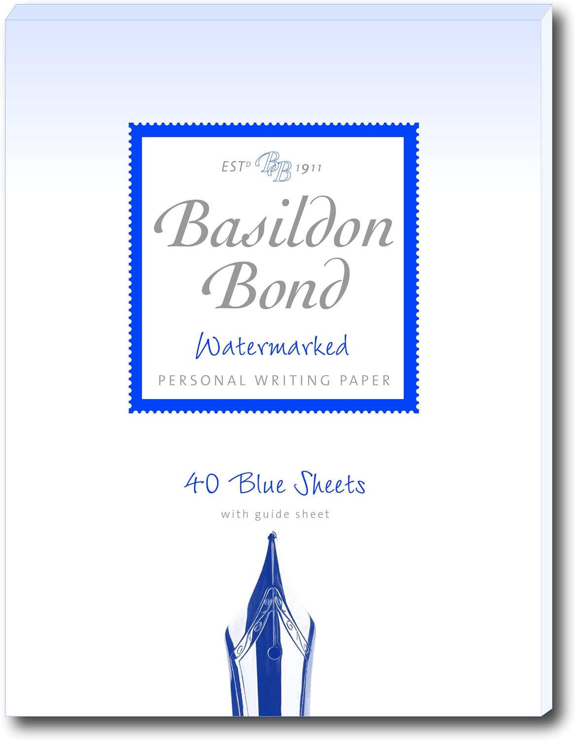 Basildon Bond Duke Writing Pads, 40 Sheets, Blue