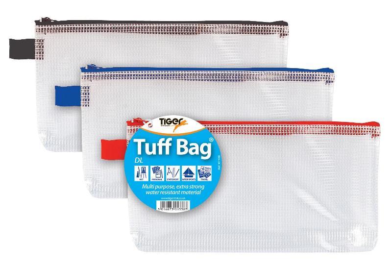 DL Tuff Bag, Assorted Black, Red, Blue, 330 micron