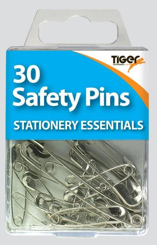 Essentials Hang Pack Assorted Sized Safety Pins (30)