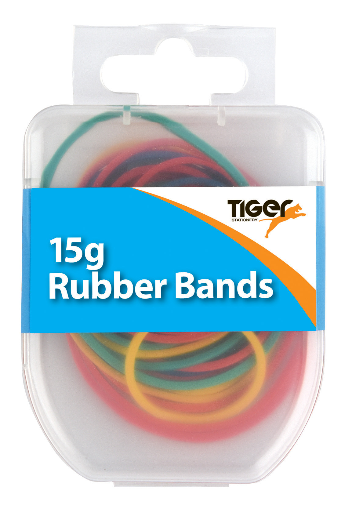 Essentials Hang Pack Coloured Rubber Bands (15gm)