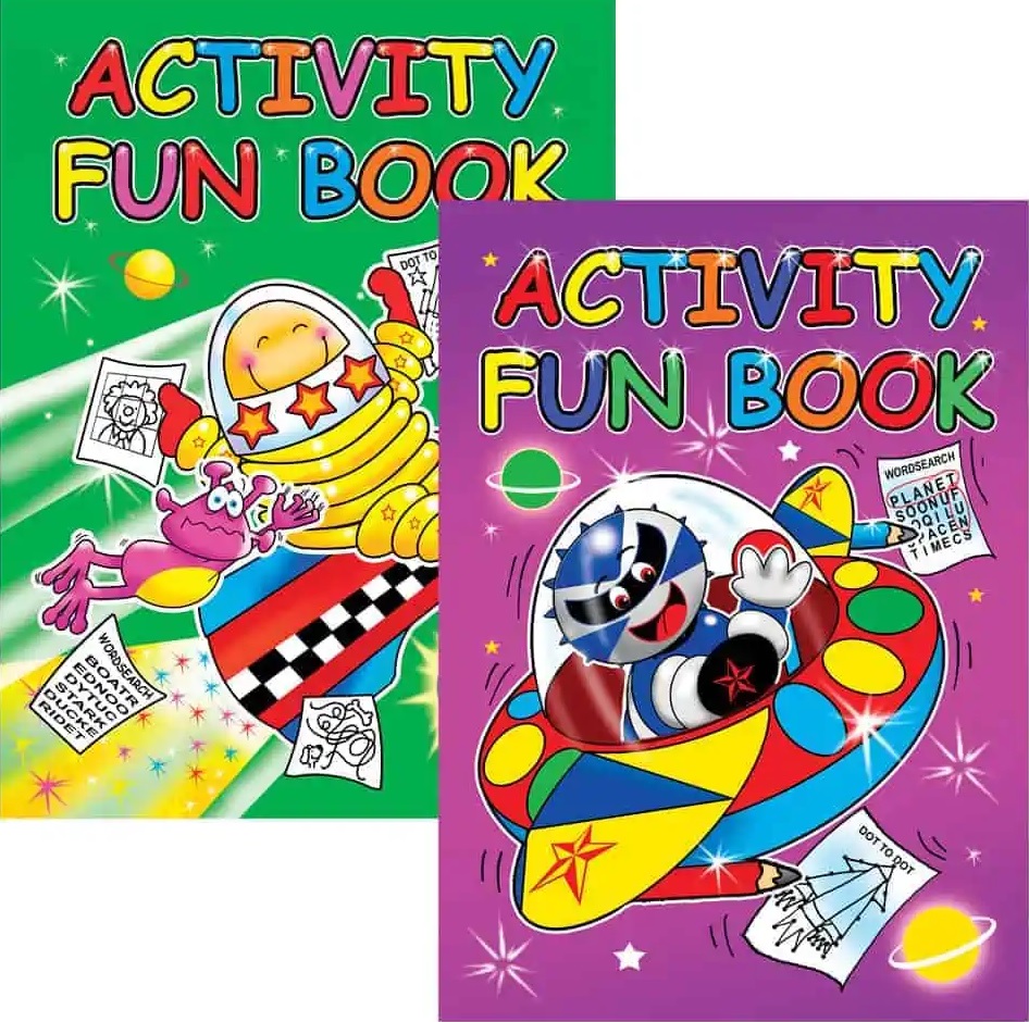 A4 Activity Fun Book, 40 Pages, 4 Assorted