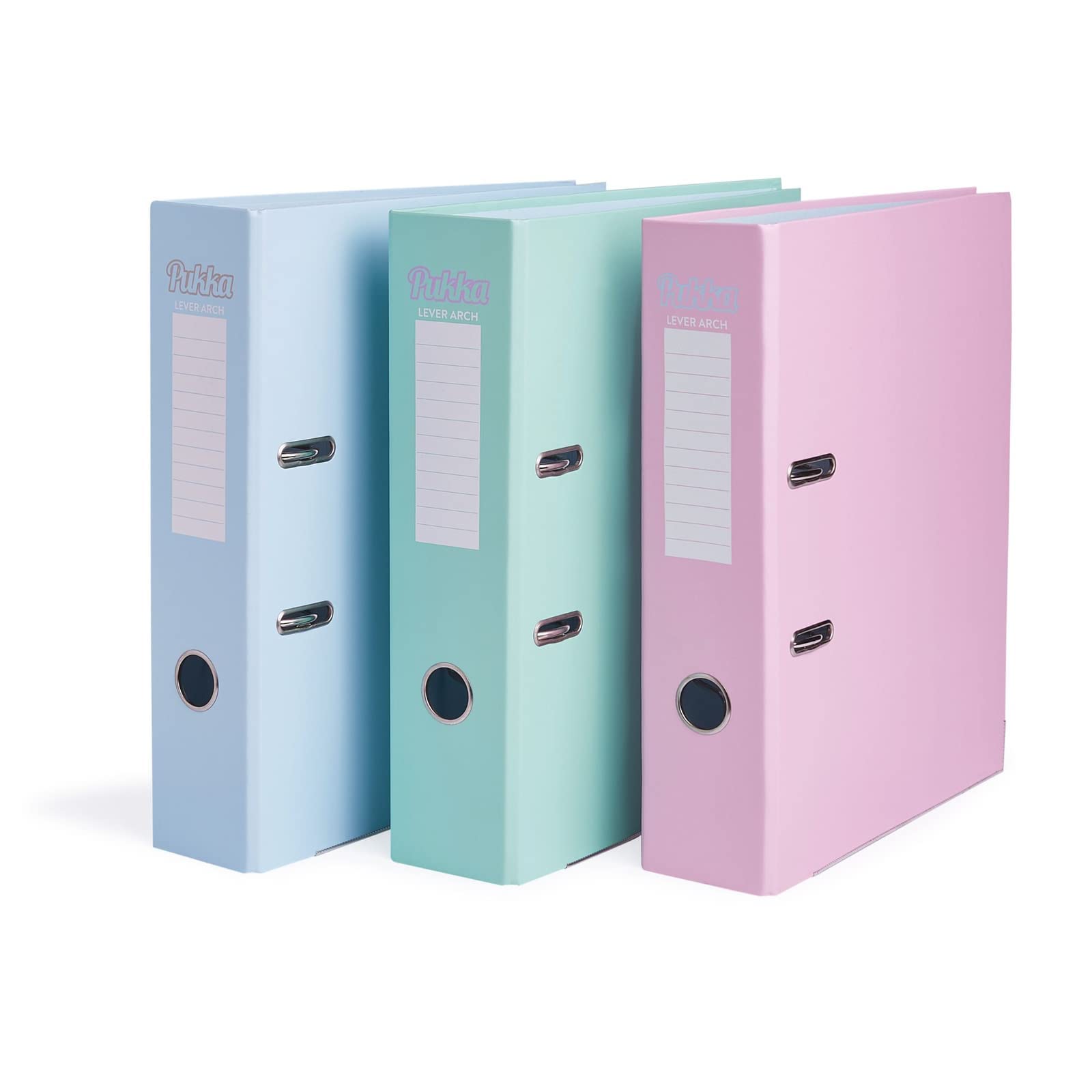 Pastel A4 Lever Arch File Assorted (Pink & Blue)