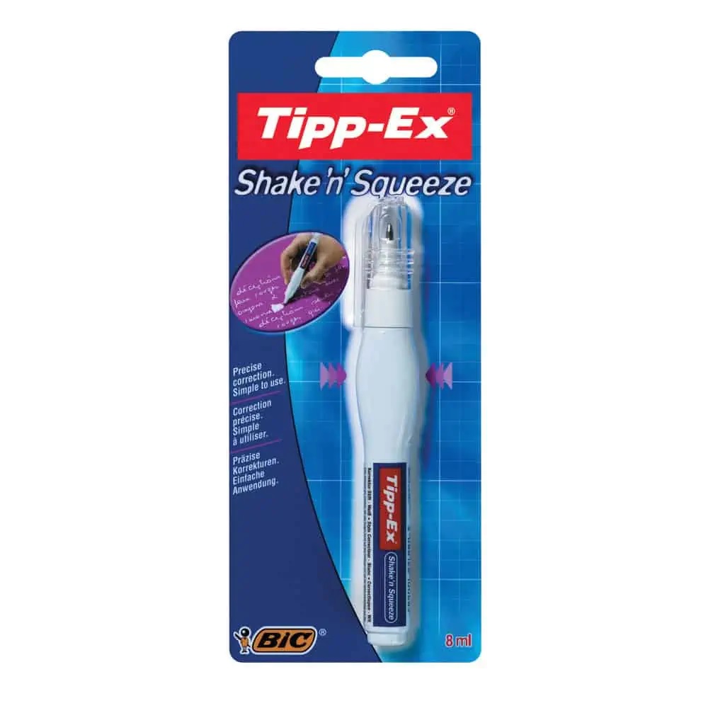 Tipp-Ex Shake'n'Squeeze Correction Pen, Carded