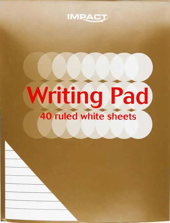 Impact Duke Writing Pad, White, 40 Ruled Sheets