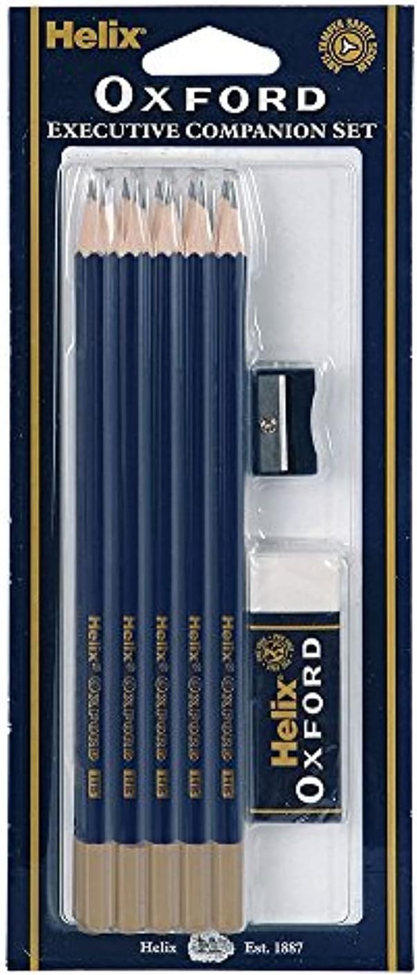 Helix Oxford Executive Pencil/Sharpener/Eraser Set