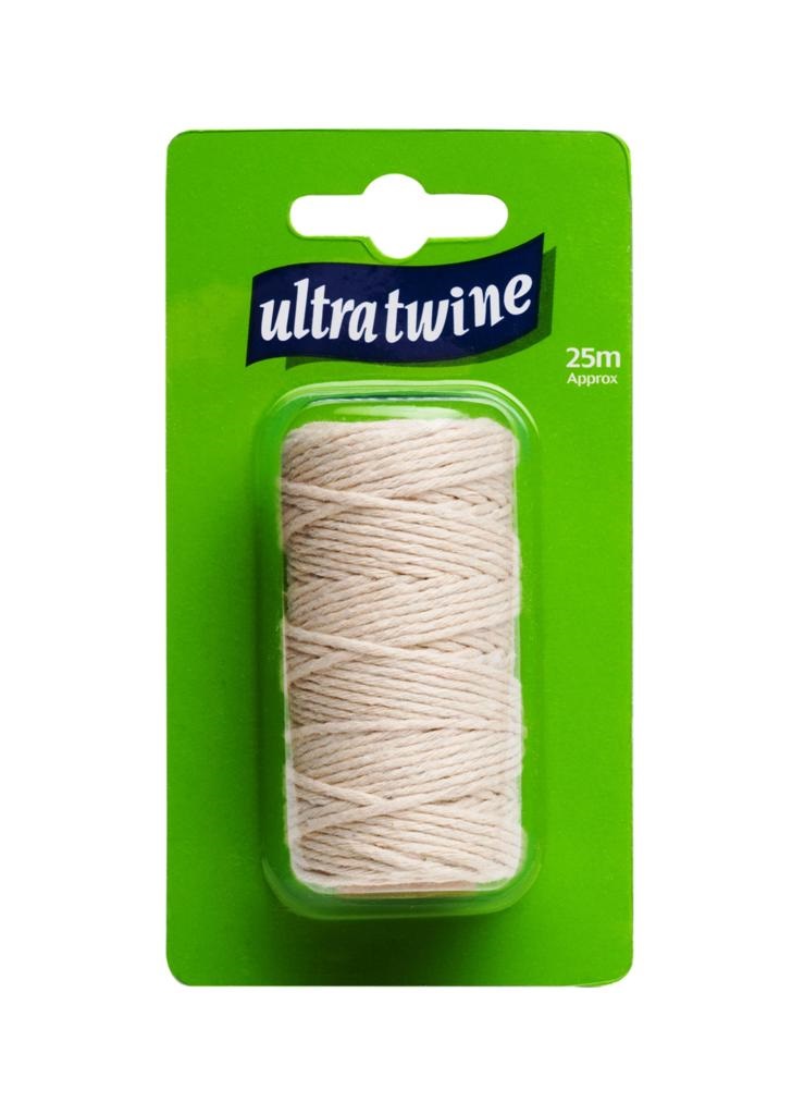 Ultratwine Fine Cotton Twine Spool, Approx 25m Clam Pack