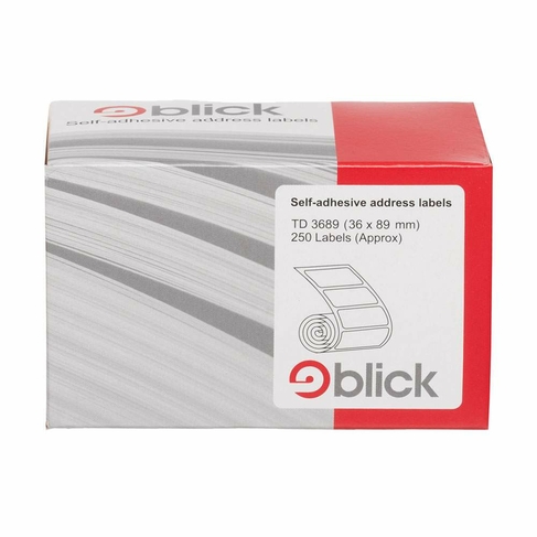 Blick 120 Self Adhesive Address Labels, White, 50x102mm