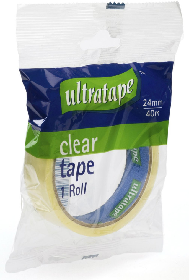 Ultratape Clear Tape, 24mmx40m