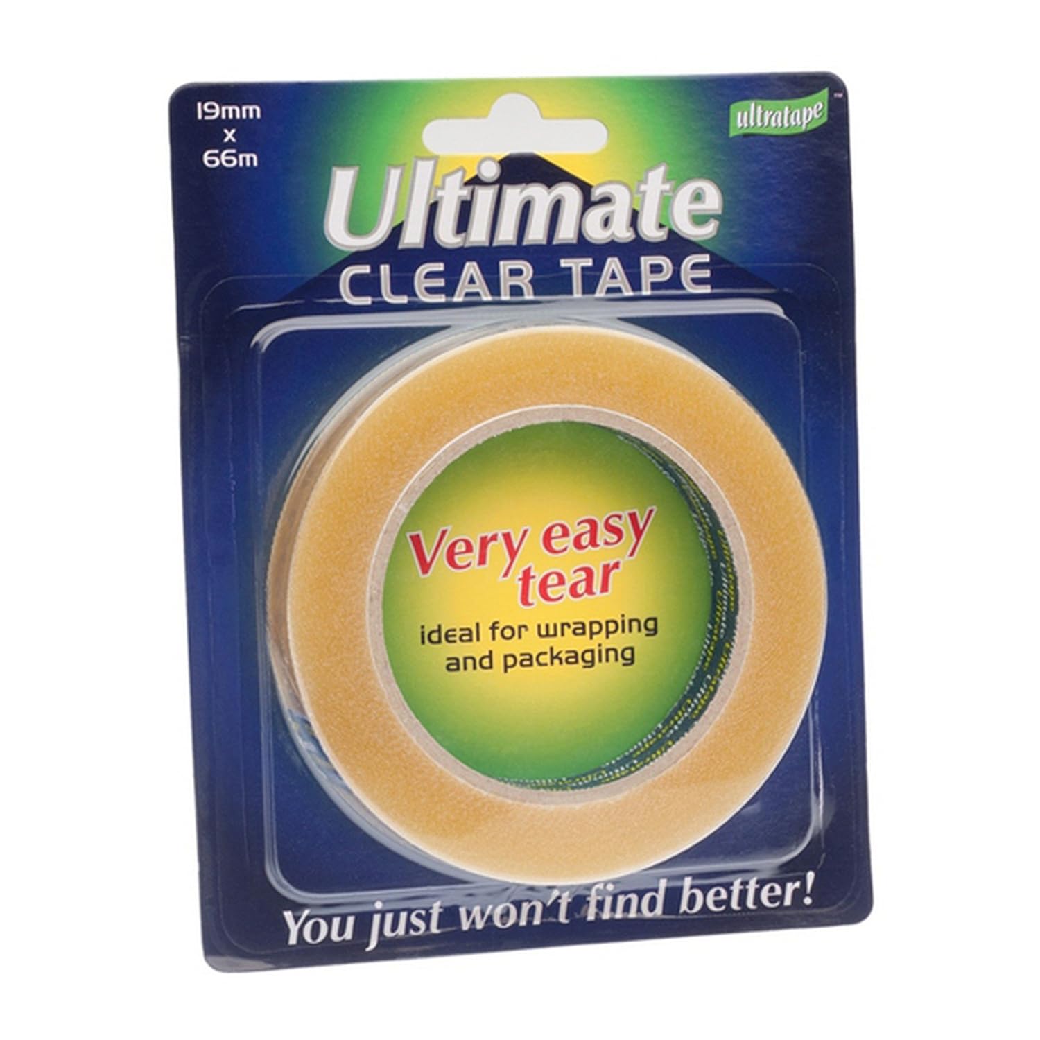 Ultimate Clear Easy Tear Tape, 19mmx66m