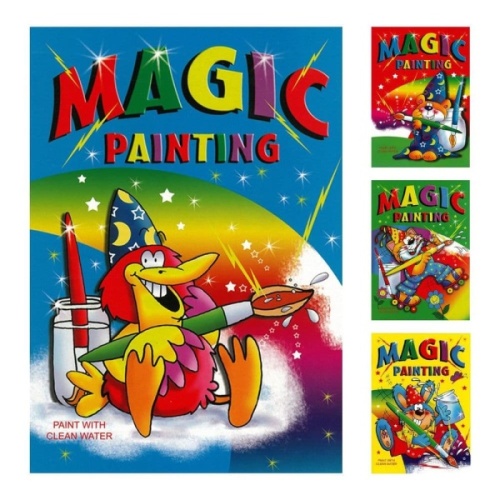 Painting Book, Magic Painting Book, 240 x 335mm, 8 Pages, 4 Assorted