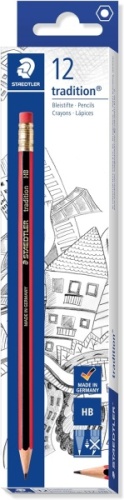 Pencils, Staedtler Tradition Rubber Tipped, HB