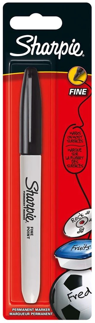 Sharpie Marker Pen, Black, Hanging Pack