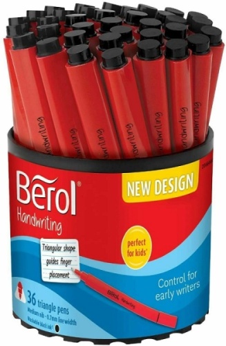 Pens, Berol Handwriting, Black, Tub