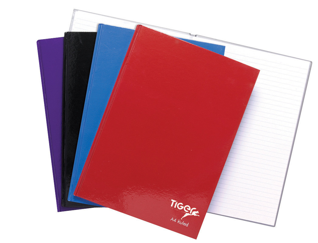A4 Casebound Notebook 80 Pages (60gsm FSC paper), 3 Assorted
