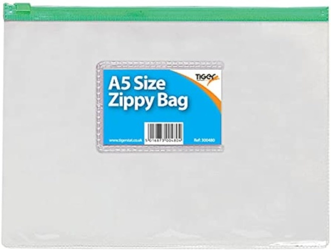 Zippy Bag, DL, Assorted Zips, 160 micron