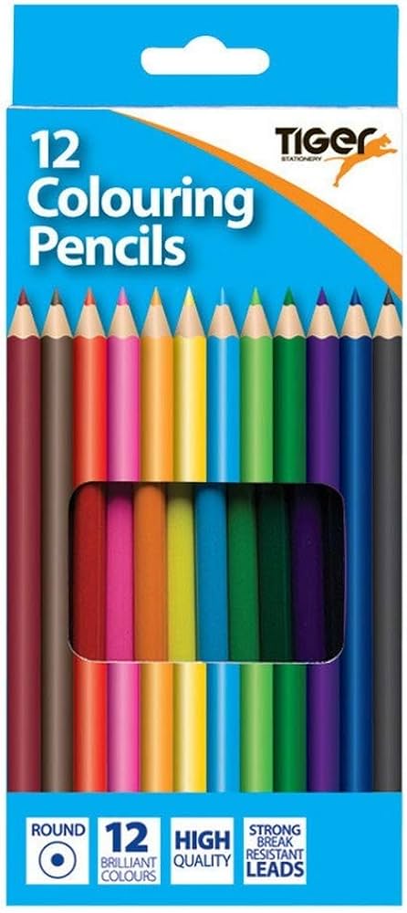 Full Size Colour Pencils, 12's