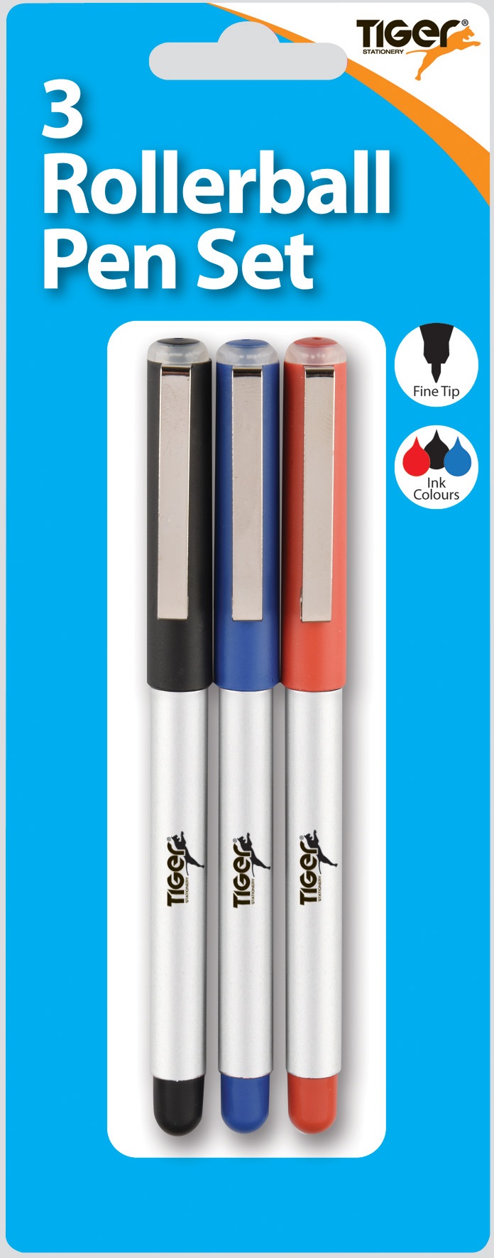 Blister Carded Rollerball Pens (3)