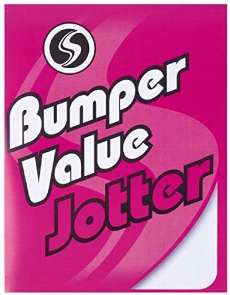 Value Bumper Jotter, 200 Plain Pages, 229mmx178mm