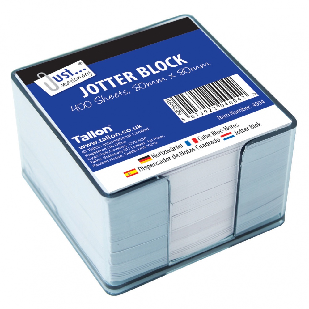 Desk Jotter Block, 85 x 55mm, 400 White Sheets, CDU