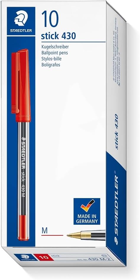 430 Stick Ball Red Pens, Box Display