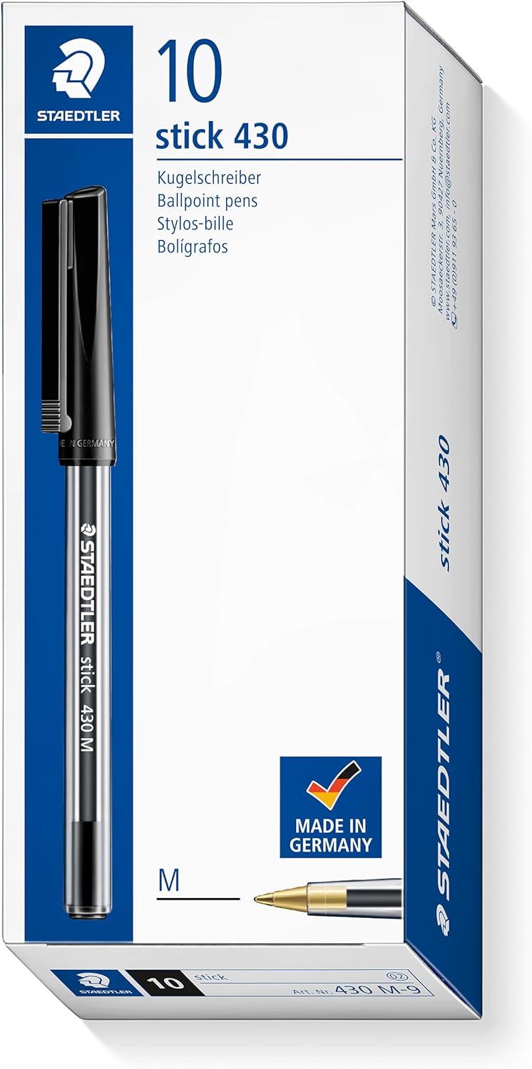 430 Stick Ball Black Pens, Box Display