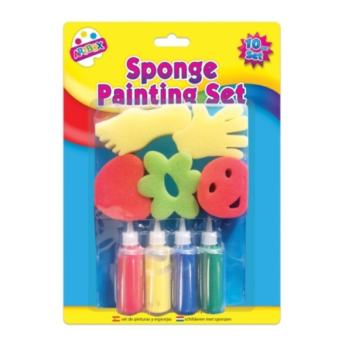 Sponge Painting Set, 9 Piece