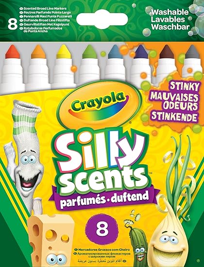 10 Crayola Silly Scents Washable Markers