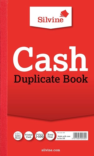 Duplicate Book, Cash Book, Full-Size, 210 x 127mm