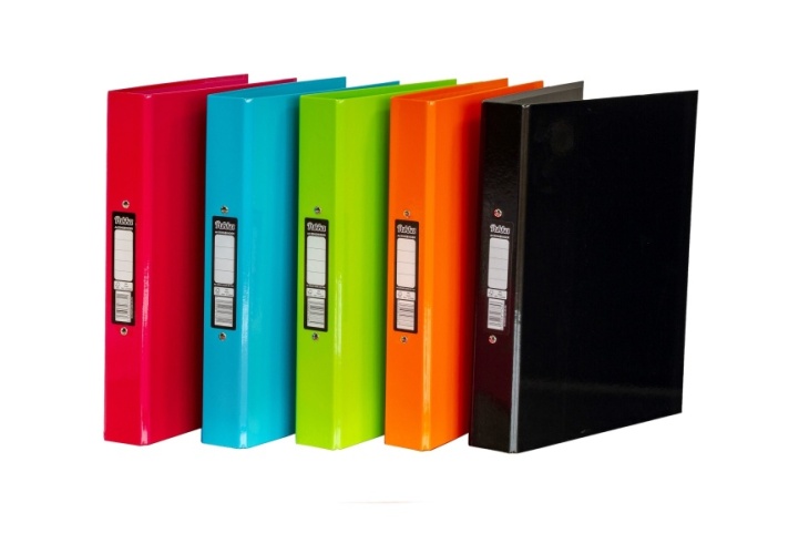 Brights A4 Ring Binder Assorted (3xBlack, 2xBlue,1xOrange, 2xGreen,  2xPink)