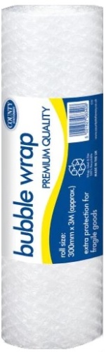 ParcelWrap Bubble Wrap Clear Roll 300mm x 3m