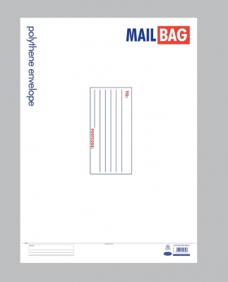 County Polythene Mail Bag, Extra Large, 420 x 500mm