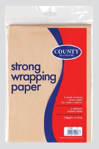 Brown Paper, Twin Strong, Label & String, 2 sheets