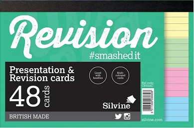 Luxpad Revision/Presentation Cards, 152x102mm, 4 assorted colours, 48's