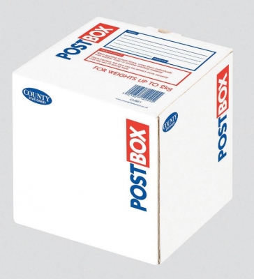 Parcel Box, County 155 x 155 x 155mm, Small Cube, Display, 15's