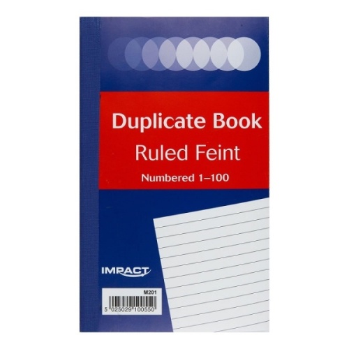 Duplicate Book, Impact, Ruled Feint, 206x127mm