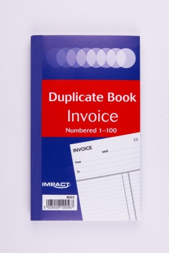 Duplicate Book, Impact, Invoice, 206x127mm