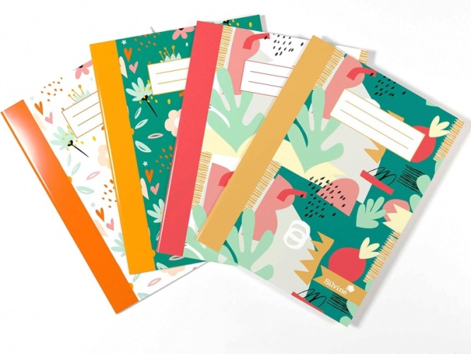 Exercise books, A5 Hearts & Flowers Design, Assorted