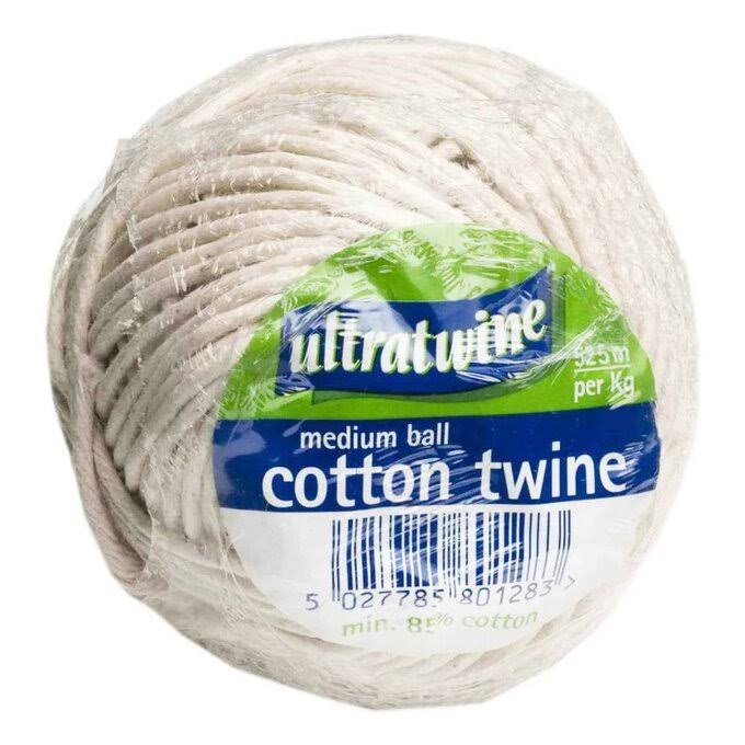 Ultratwine Medium Cotton Twine Ball, Approx 40m