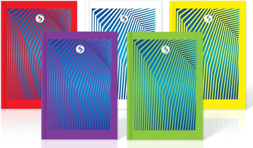 Notebook, A4, 'Daze' Design, Casebound Assorted