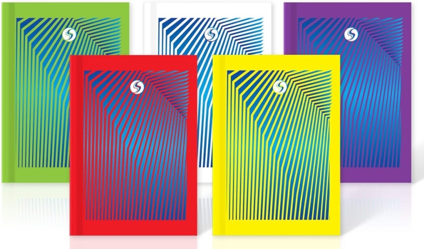 Notebook, A5, 'Daze' Design, Casebound Assorted