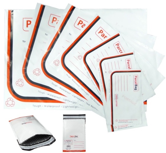 Parcel Bag, 240 x 320mm, Plastic, Medium, 50's