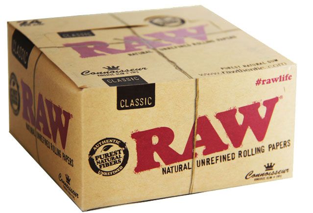 RAW Classic Connoisseur King Size Slim Rolling Papers x 24