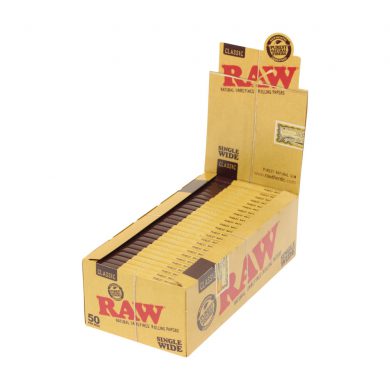 RAW Classic Single Wide Rolling Papers x 50