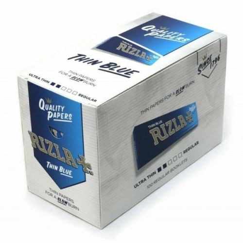 Rolling Papers, Rizla, Blue Regular Size Rolling Paper x 100