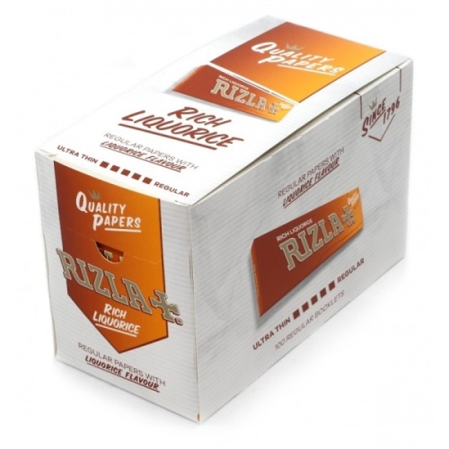 Rolling Papers, Rizla, Liquorice Regular Size Rolling Paper x 100
