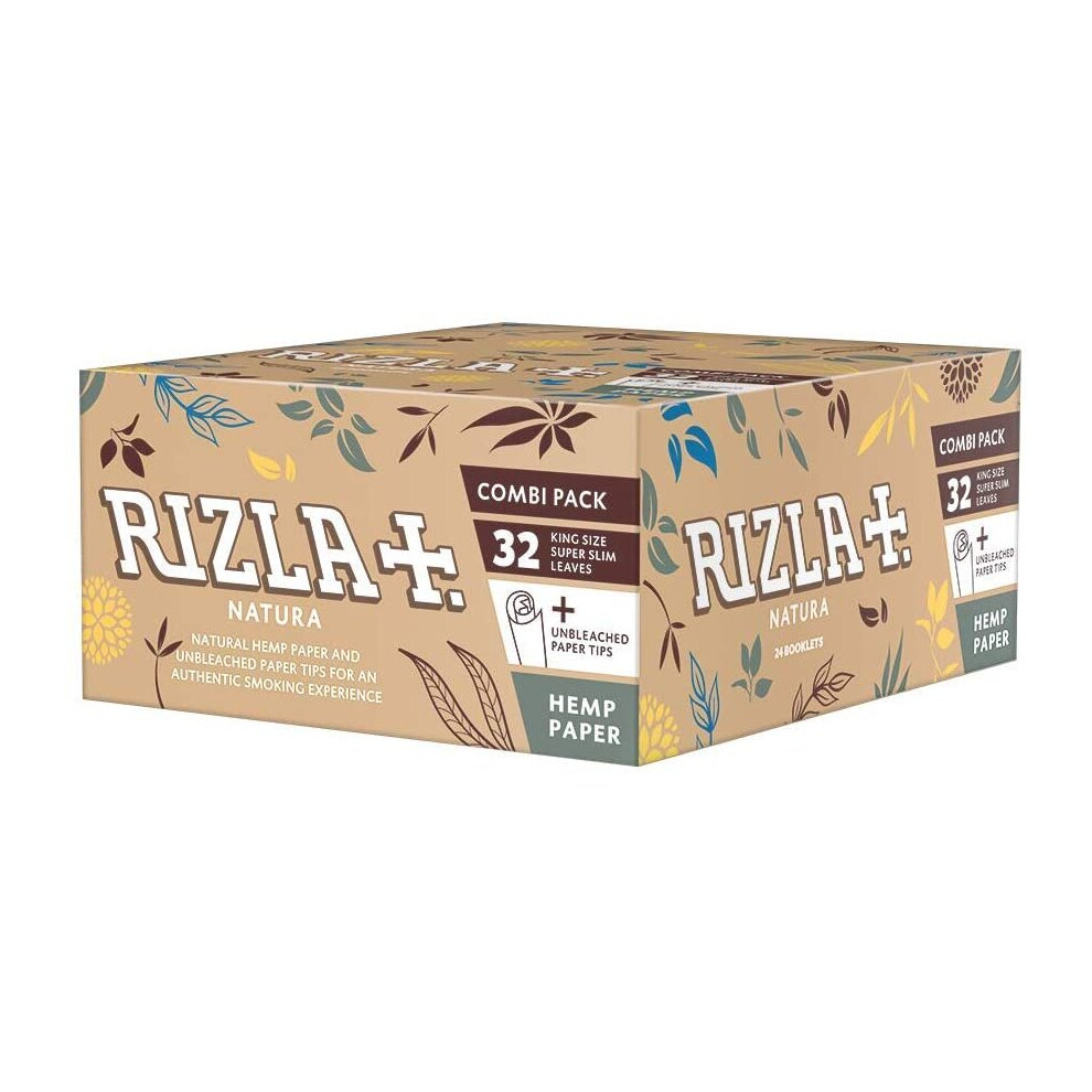 Rizla Natura Hemp Rolling Papers + Filters Combi Pack of 32