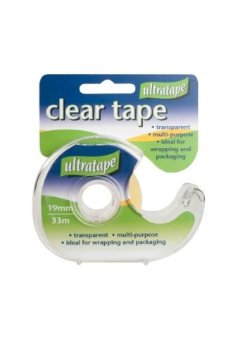 Tape & Dispenser, 12mm x 11.4m, Double Sided Tape