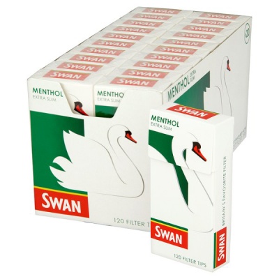 Swan Menthol Extra Slim Pre Cut Filter Tips 120's x 20
